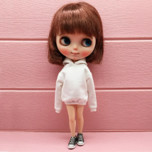 New Design Handmade Blythe Clothes Long Sleeve Hoodie Coat Suitable for Blyth, OB24, Azone,Pullip 1/6 Doll accessories