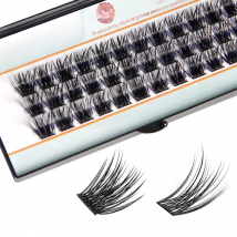 IGUIONSS Segmented False Extension Eyelash DIY Natural Individual Lash Makeup Tools Soft and Natural Easy to Operate Eyelashes