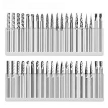 3x3mm 1/8" Tungsten Carbide Burr Carving Engrave Rotary Rasp File Diamond Grinding Steel Wood Metal Stone Working Milling Cutter