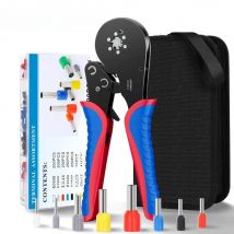 Electrician's Tubular Terminal Crimping Pliers HSC12 16-6 Labor Saving Tool Set for 0.08-16mm² Wiring Crimping
