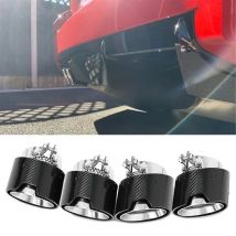4 PCS/lot Carbon Fiber Exhaut Tips for BMW M2 M3 M4 G80 G82 G83 G87 M Performance Exhaust System Pipes Muffler Tip Nozzle