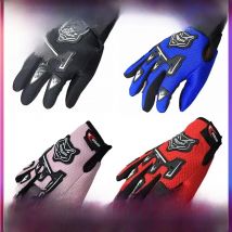 Children Full Finger Motorcycle Gloves Kids Boys Summer Winter Moto Motocross Leather Luvas Motorbike Guantes Child Racing Glove