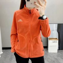Women's Fleece Hiking Thermal Jackets Outdoor Sports Climbing Trekking Camping Windbreaker Thick Warm Coats Female Plus-Size