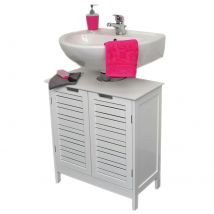 Cabinet Under-Sink Cabinet, Bathroom, sercivio, MIAMI - 2 Doors + 1 Home Indoor Shelf, Wood Shelf,