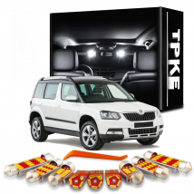 TPKE 13Pcs LED Interior Light Kit For Skoda Yeti 5L 2009-2016 2017 Vehicle Indoor Map Dome Lamp Car Accessories Canbus No Error