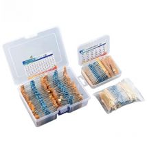 1/2W Metal Film Resistors Kit 300Pcs/Pack 1300Pcs 1 10 220 330 470 1K 4.7K 10K Ohm 1% High Precision Resistance Set Assortment