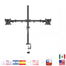 400mm DL-T902-240 MS02 Desktop Stand Full Motion 360 Degree steel Monitor Holder 10"-27" clamp base Monitor Mount Arm Load 12kg