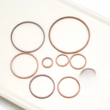 10-50 pcs 8-60mm Brass closed ring circle earring hoop for diy bracelet pendant connectors handmake jewelry making accessories