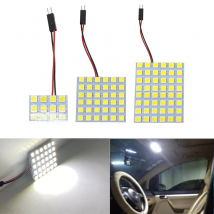 Car Panel Reading Map Lamp 5050 6 9 12 15 18 24 30 36 48 LED SMD Dome Interior Bulb Roof Lights BA9S T10 Festoon C5W White 12V