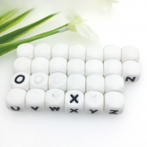 Kovict 10/20pcs 10MM Silicone Letters Beads English Alphabe Beads DIY Jewelry Bracelet Personalized Necklace Accessories