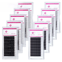 Genielash 10pcs All Size individual eyelashes Faux Mink Eyelash Extension lashes Special M/LD Curl Russian volume eyelashes