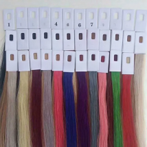 Human Hair Color Ring for All Kinds of Hair Extensions, Color Chart, 35 Colors