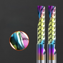 Single Flute Spiral Milling Cutter 3.175/4/5/6/8mm Shank For Wood/Plastic/Acrylic 1 Flute CNC Router Bits Aluminum End Mills