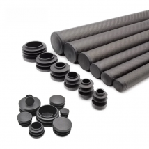 Carbon Fiber Tube Dust-Proof Plastic Stopper Stainless Steel Tube Foot Pads For DIY RC UAV Arm Landing Gear 12/14/16/20/25/30MM