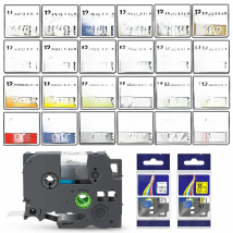 6/9/12mm 231 Label Tape Compatible for Brother 231 131 631 221 211 FX231 Label Tape for Brother Ptouch Label Maker PTH110 PTD210