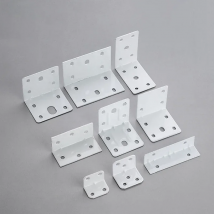 10Pcs White Angle Bar Steel Or Iron 90 Degree Right Corner Fixed Block Furniture Connector Hardware L-Shaped Bracket