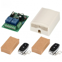 433Mhz Universal Wireless Remote Control Switch AC 220v 110V  2CH Relay Receiver Module and 2pcs RF 433 Mhz Remote controller