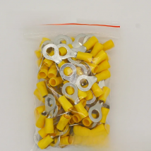 RV5.5-8 Yellow Ring insulated terminal suit 4-6mm2 Cable Wire Connector cable Crimp Terminal 50PCS/Pack RV5-8 RV