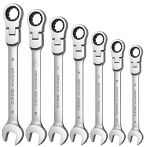 1 Piece Flexible Pivoting Head Ratchet Wrench Spanner Garage Metric hand Tool  For auto and Home Repair