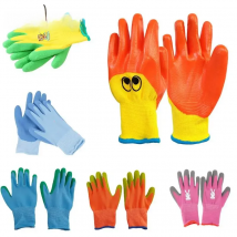 2PCS Kids Protective Hand Gloves Durable Garden Gloves for Children Waterproof Cleaning Protector Planting Working Gadget Tool