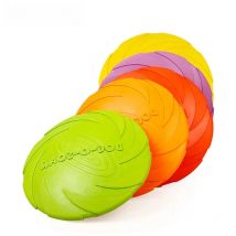 Bite-resistant Non-toxic Silica Pet Dog Flying Discs Saucer Toys Small Medium Funny Dog Puppy Agile Training Toys Flying Disk