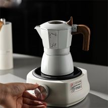 Bincoo Double Valve Moka Pot Espresso Machine Extraction Set Hand Brewed Coffee Moka Pot Outdoor Italian Home Barista Tools 220v