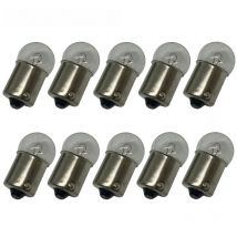 10pcs 1156 BA15S G18 12V 10W R10W Car Clear Glass Lamp Turn Tail Bulb Car Indicator Halogen Lamp for Motorcycle Scooter
