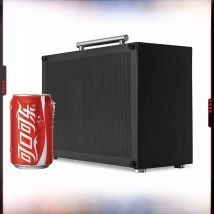 METALFISH T60 Mini ITX Black Case 9L Gaming Computer Chassis Compact transparent PC Support SFX PSU/300mm GPU