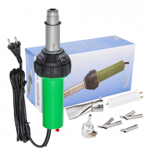 AC220V 1600W Plastic Welding Gun Machine Electric Hot Air Gun Plastic Welding Torch + Heating Core + Flat Head Accessories
