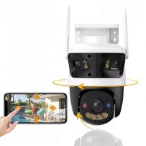 IMOU Cruiser Triple 11MP Lens Outdoor Camera 2 Red-Bule Warning Light WiFi Camera Vehicle Human Detection Surveillance Monitor
