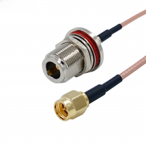 RF Adapter N Female Bulkhead To SMA Male Plug conncetor RG316 Pigtail Cable RF Coaxial Cables Jumper Cable