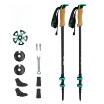 Carbon Fiber External Quick Lock Trekking Poles, Nordic Walking Stick, Hiking Telescope Stick, Shooting Crutch, 210 g/pc