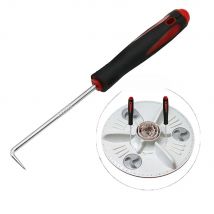 1Piece Pulling Hook Removal Tool for Remove/Top/Pull Wheel Washing Machine Chassis 90 Degree Angle Bent Hook