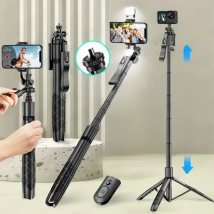 KEELEAD Wireless Selfie Stick Tripod L16 1530mm Foldable Monopod for Gopro Action Cameras Smartphones iPhone 13 14 Xiaomi