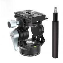 Lightweight Mini Video Tripod Head Tilt Pan Mount Arca Swiss Quick Release Plate Panoramic Fluid Video Head Dslr Camera Tripod