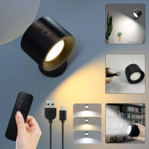LED Wall Sconces Light Touch Control Double Head Wall Lamp 360 Rotatable 3Colors Wall Lights Wireless Night Lights For Bedroom