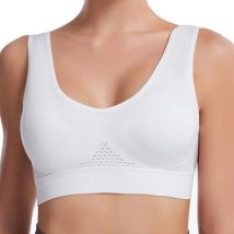 S-7XL Plus Size Grid Air Holes Bra sports without underwire Women's Underwear Shock-proof Yoga Running Brassiere Hollow out Vest