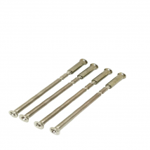 M3 Bolt Through Screw Pack Hollow Solid Handle Fixing Kit For Gate Entry Door 4 Piece