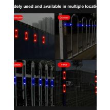 Mini LED Solar Power Car Warning Light Night Security Simulated Alarm Wireless Anti-Theft Caution Lamp Flashing Dummy Alarm Lamp