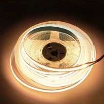 UL Listed COB LED Strip Light 320 480 LEDs/m 16.4ft High Density Flexible Tape Ribbon 3000-6500K RA90 Led Lights DC12V 24V