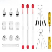 0.2mm, 0.3mm, 0.5mm Airbrush Nozzle Airbrush Needle Nozzle Cap Replacement Parts for Airbrush Spray Gun Sprayer Accessories