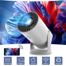 Projector Mini Wireless Projetor Home Movies Cinema Outdoor Portable Projector Cylinder Phone Projector