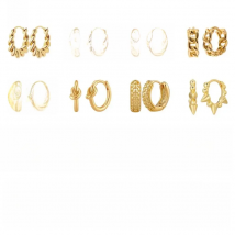 925 Sterling Silver Ear Needle Vintage Minimalist Hoop Earrings for Women Fashion Geometry Gold Earrings Trend Jewelry Gift