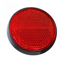 AOHEWEI 1Pc Trailer Self Adhesive Reflector Strips Round Safety Mark Rear Refective Positions for Truck Motorbycle Boat Caravan