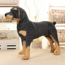Lifelike Dog Plush Toy 70cm Giant Realistic Animals Stuffed Rottweiler Dog Plush Toys Home Decoration Gift For Children