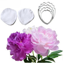 Large Peony Veiner Silicone Mold Flower Fondant Flower Cutter Gumpaste Mould Cake Decorating Tools,Sugarcraft Mold CS258