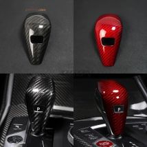 Real Carbon Fiber For BMW 3 Series G20 G21 Z4 G29 2020 Car Accessories Centre Console Gear Knob Head Switch Sticker Cover Trim