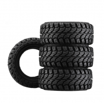 DJ 1.33 Inch Mud Rain Forest Crawler Tire M/T with Sponge Foam Liner for TRX-4M Bronco Fcx24 1/18 1/24 RC Car Wheel Upgrade Part