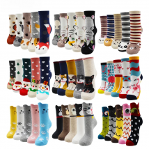 5 Pairs Fashion Colorful Kawaii Cute Cartoon Cotton Women Socks Harajuku Korean Halloween Cat Dog Owl Duck Fox Girl Socks