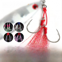 OBSESSION 10pcs1/0-9/0 Sea-bream Assist Barbed Hook Carbon Steel Slow Jigging Hooks Sea Fishing Pike Fishing Hook Accessories